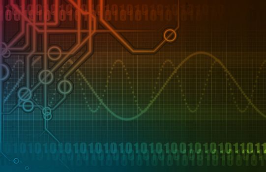 A Clean Medical Science Engineering Art Abstract
