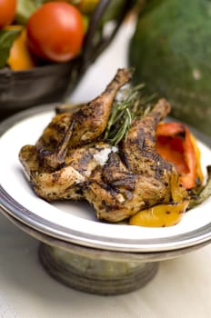 Grilled chicken with rosemary