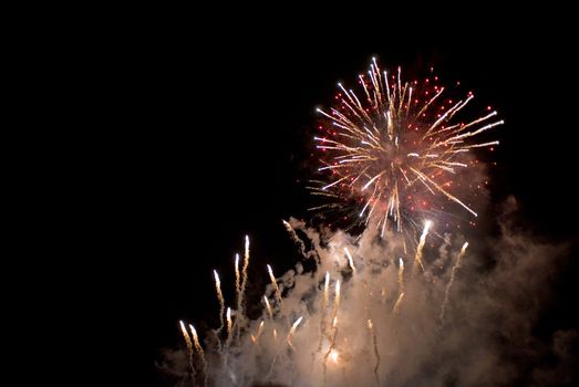 a spectacular fireworks display to celebrate australia day