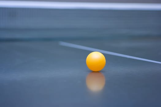 Ping pong ball on the table