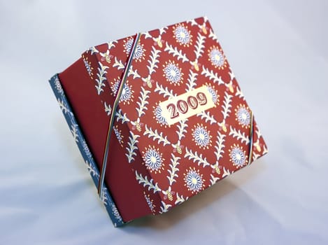 2009 year gift box on white background