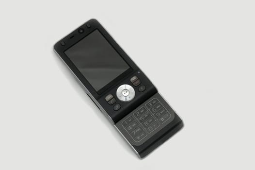 modern mobile phone isolated on background
