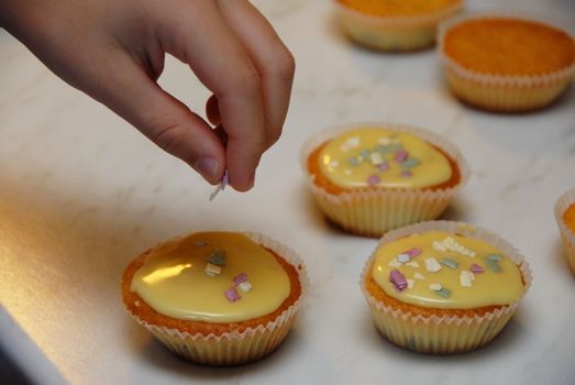 Decorated Home-made Muffins.
Norway.