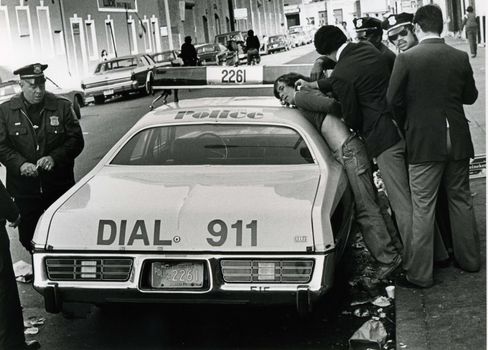 Young adult gets handcuffed by Boston, MA police in 1978