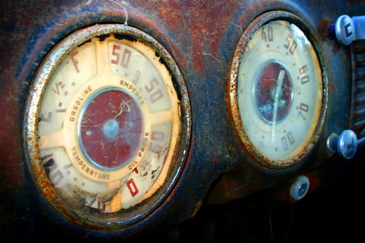 An old Chevrolet that I found at the side of a road. I like the texture of the rust in the photo.