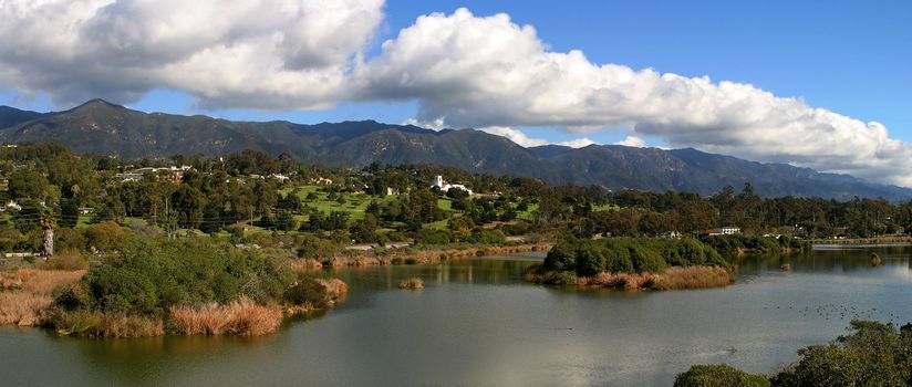Panorama of the Santa Barbara Mountains