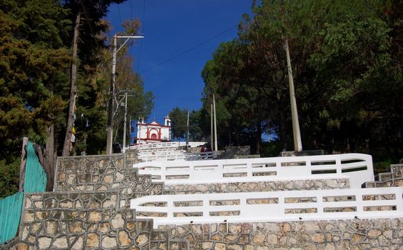 Church on top of Hill in Chiapas,Mexico