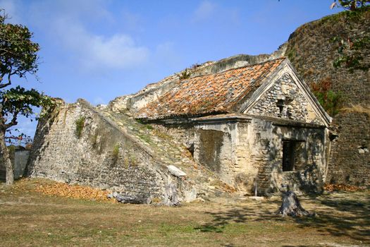 This is an abandoned WWII shelter in a paridisiac island (Fernando de Noronha) off the coast of Brazil.