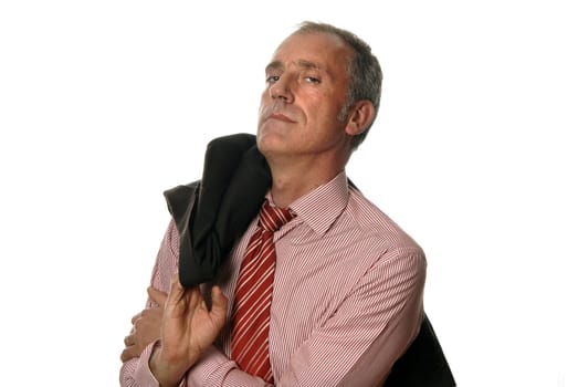 Business man isolated over a white background