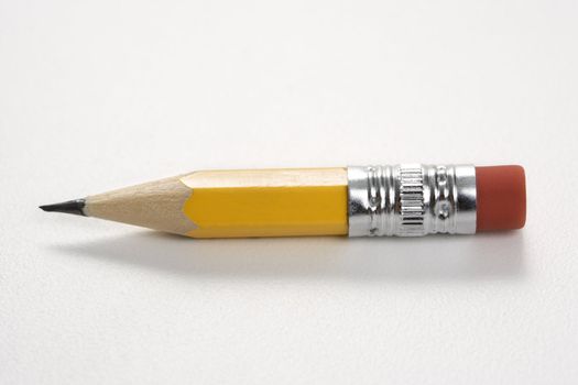 Still life of short worn down pencil.