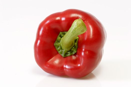 A closeup view of  pepper with bright background