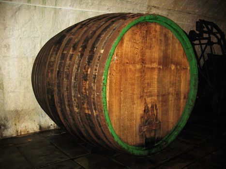 Biggest barrel in brewery storage Plsen Czech