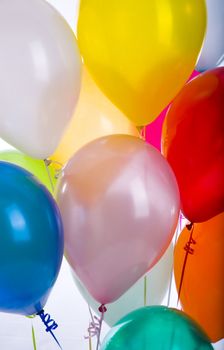 Balloons in a vertical detail of eleven