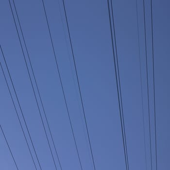 electric wires in the sky