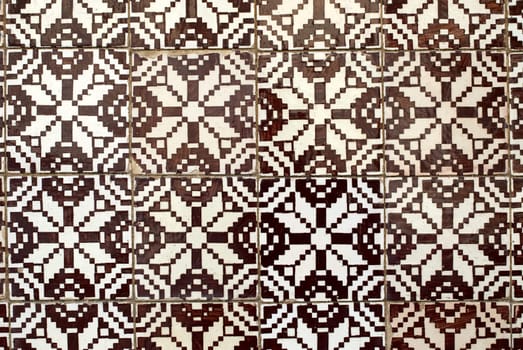 Detail of Portuguese glazed tiles.