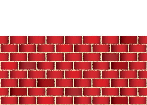 Red brick wall background with room to add your text