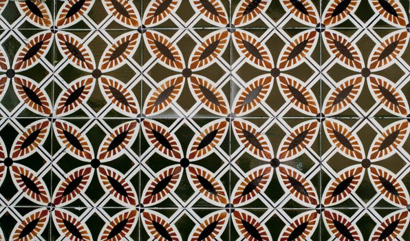 Detail of Portuguese glazed tiles.