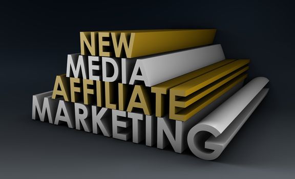 Affiliate Marketing Concept on a Online Referral