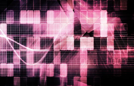 Technology Background as a Digital Abstract Art