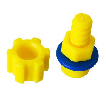 Children's nut constructor nut and bolt on the white background