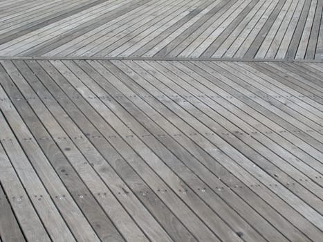 Wooden boardwalk near beach in Atlantic City, New Jersey