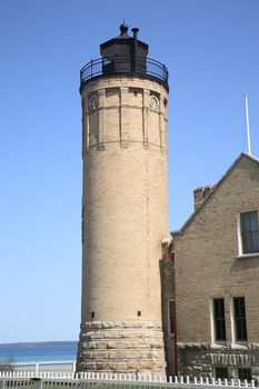 Bright sunny morning for Lake Huron light