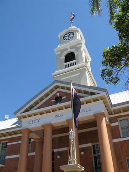 city hall and clock tower, a maryborough landmark