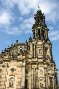 Hofkirche or Cathedral of Holy Trinity - baroque church in Dresden, Sachsen, Germany
