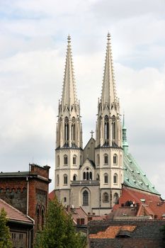 St. Peter's Church in German border town of Goerlitz in Saxony region