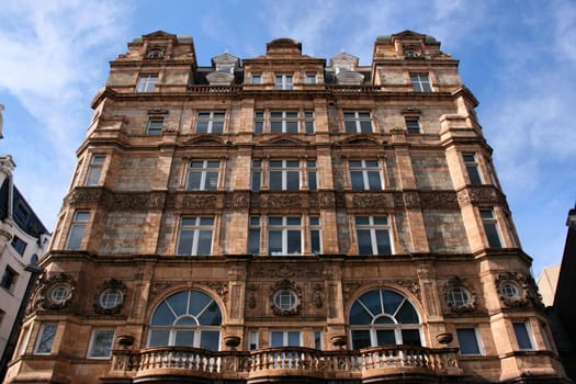 Beautiful building next to Leicester Square in London, England