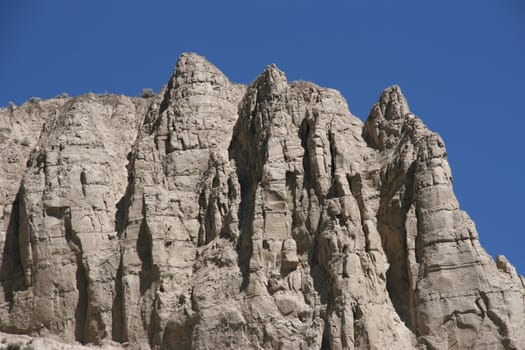 Interesting rock formation near Kamloops, BC, Canada.