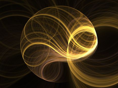 Abstract fractal background. Computer generated graphics. Spiral light blur 3D.