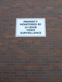 property monitored sign