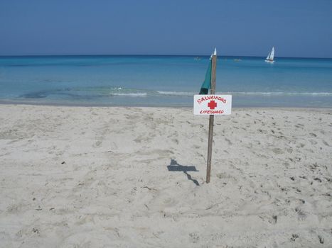 lifeguard sign