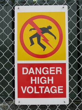 high voltage sign