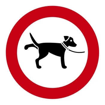 This image shows a information sign from dogs