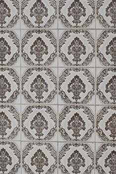 Detail of Portuguese glazed tiles.