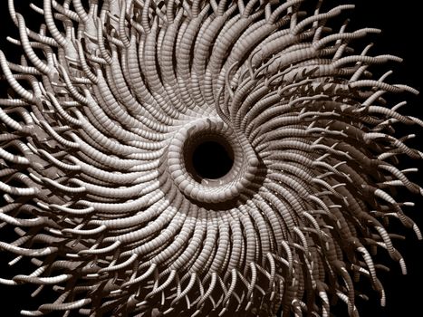 abstract organic futuristic background - 3d illustration