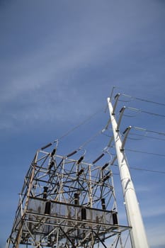 Power Lines, poles and electrical connections