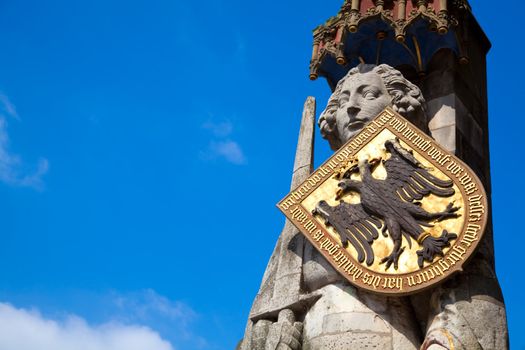 The statue of Roland in Bremen, Germany. World Heritage Site.