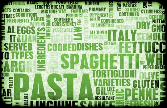 Pasta Assorted Variety Background As a Abstract