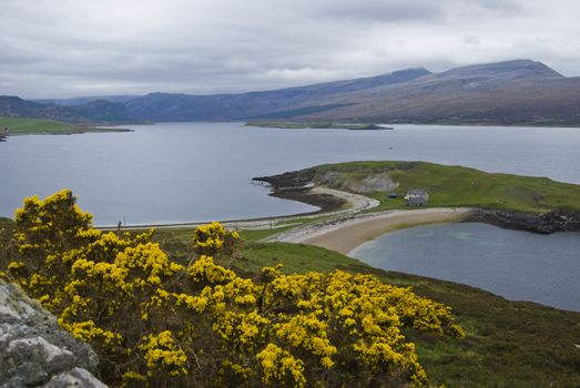 Loch Hope on the northern coast of Scotland