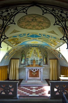 detail of the Italian Chapel on Orkney