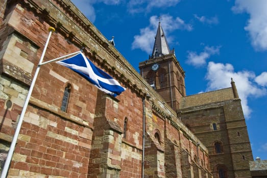 St Magnus Cathedral in Kirkwall on Orkney Mainland