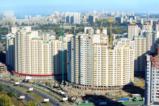  panorama of a Kharkovsky district, Kyiv, Ukraine
