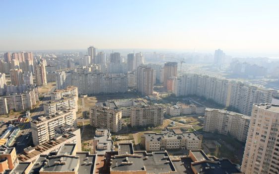  panorama of a Kharkovsky district, Kyiv, Ukraine