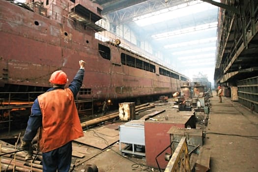 Building the multi-purpose dry cargo sea-river going vessels.