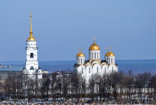Dormition cathedral at Vladimir in winter, Russia