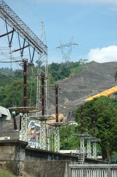 water power plant in saguling-west java, indonesia