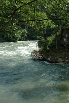 citarum river that become the biggest and longest river in west java, indonesia